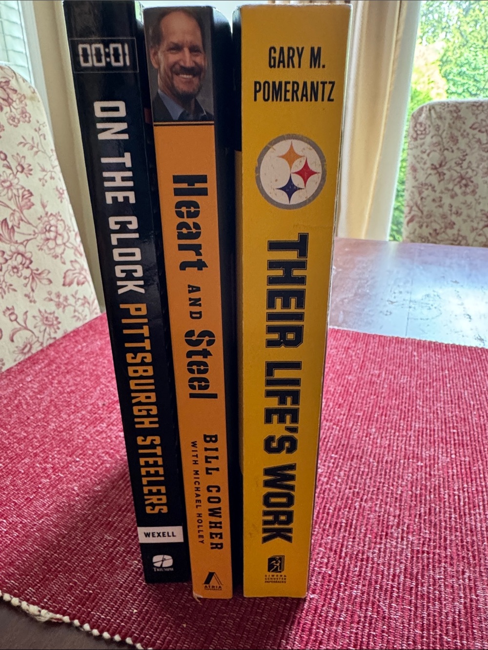 3 Steelers Books - all recent titles all great reads Perfect for Steelers fans!
